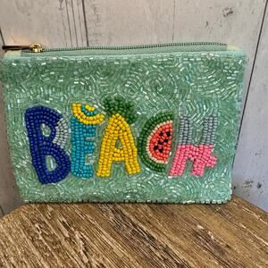 Beaded Coin Purse Wallet BeachTravel Pouch Womens Accessory Bag New FAST SHIP
